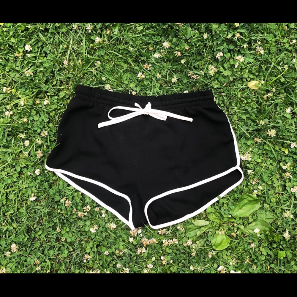 Black athletic shorts
